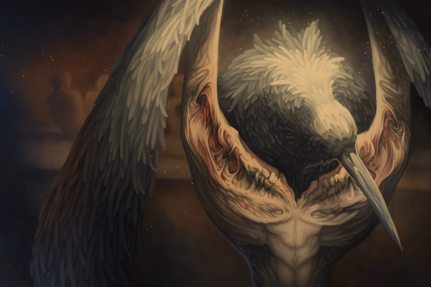 Crow Demon, digital painting