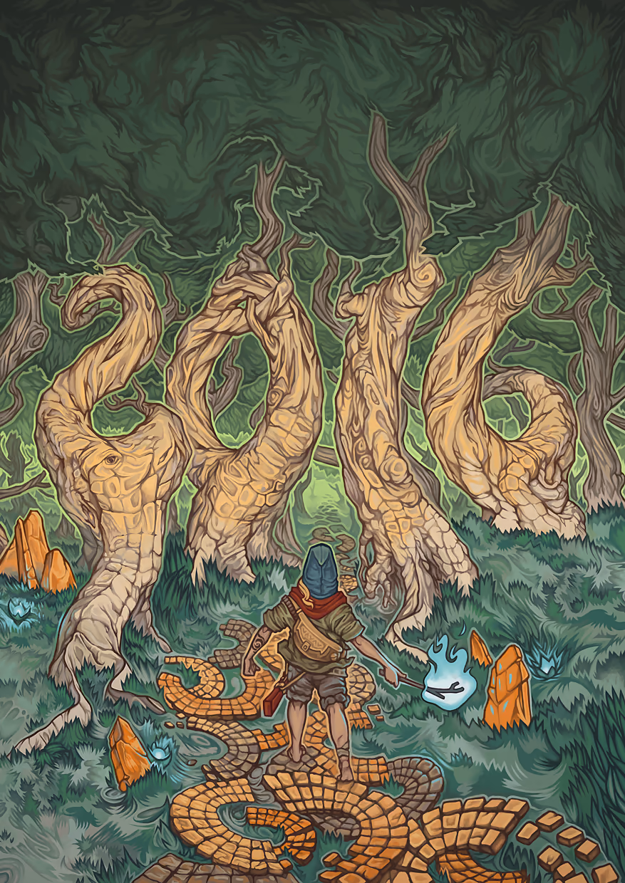 TAFE handbook design, digital painting